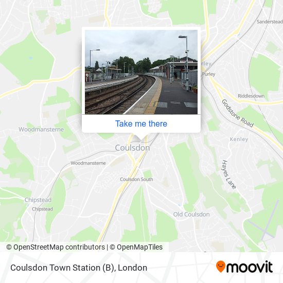 Coulsdon Town Station (B) map