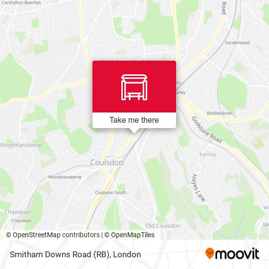 Smitham Downs Road (RB) map