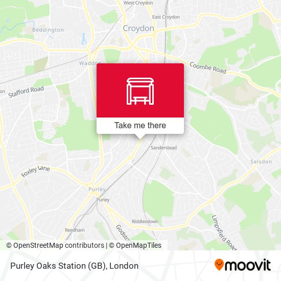 Purley Oaks Station (GB) map