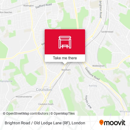 Brighton Road / Old Lodge Lane (RF) map