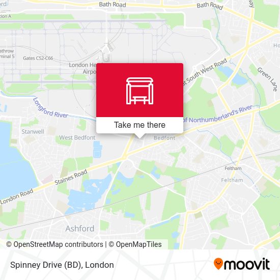 Spinney Drive (BD) map