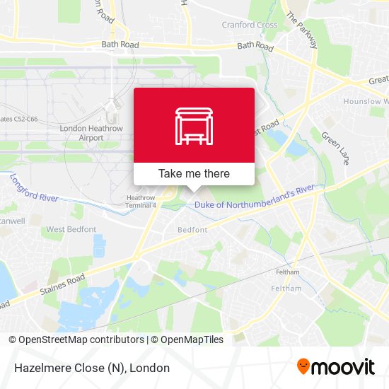 Hazelmere Close (N) map