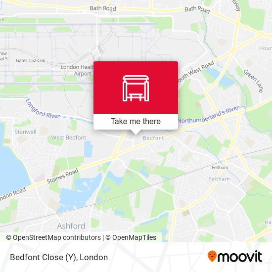 Bedfont Close (Y) map