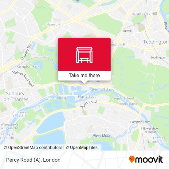 Percy Road (A) map