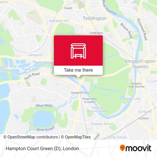 Hampton Court Green (D) map