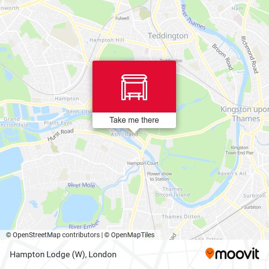 Hampton Lodge (W) map