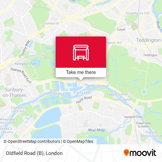 Oldfield Road (B) map