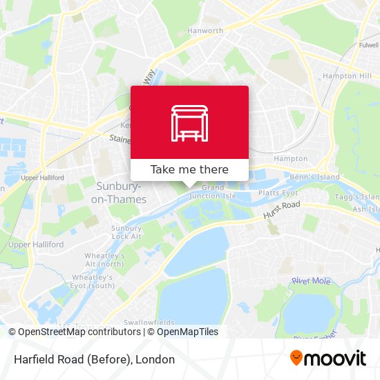 Harfield Road (Before) map