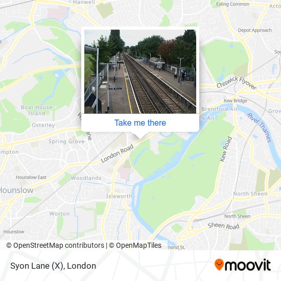 Syon Lane (X) map