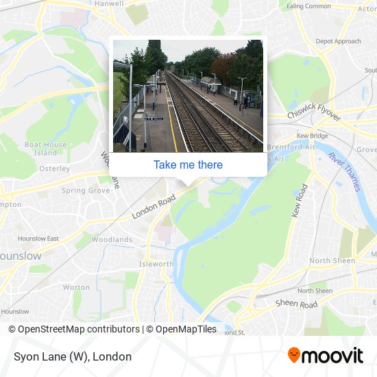 Syon Lane (W) map
