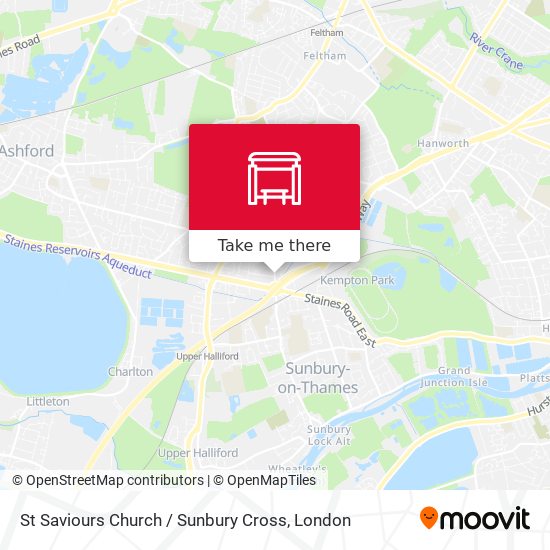 St Saviours Church / Sunbury Cross map