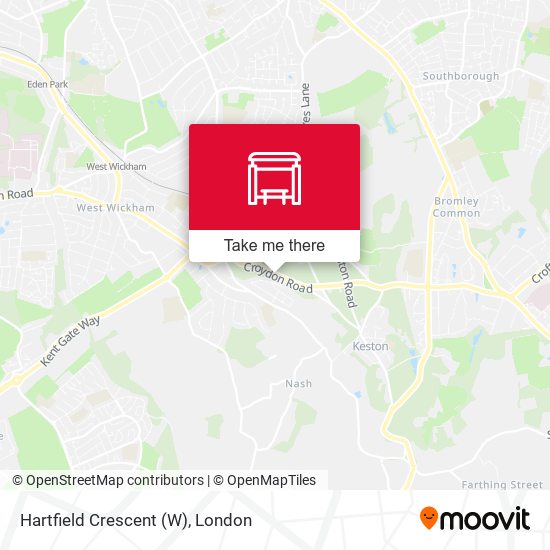 Hartfield Crescent (W) map