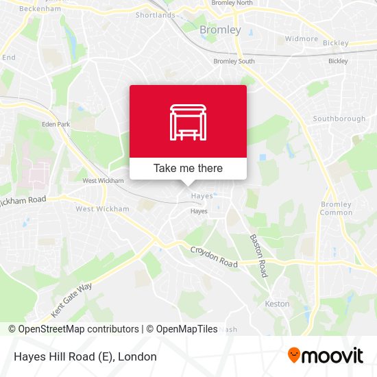 Hayes Hill Road (E) map