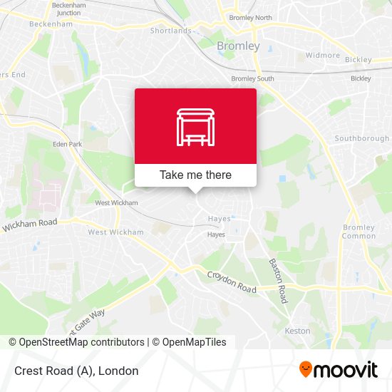 Crest Road (A) map