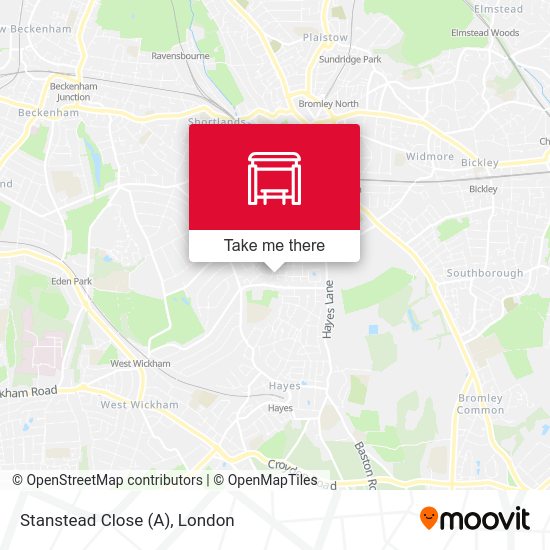 Stanstead Close (A) map