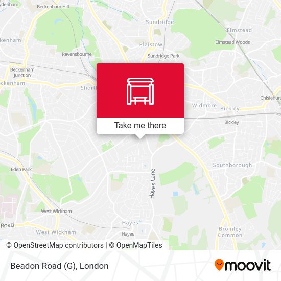 Beadon Road (G) map