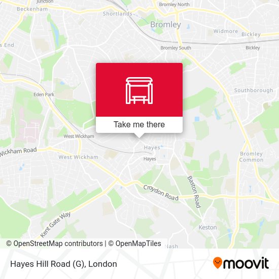 Hayes Hill Road (G) map