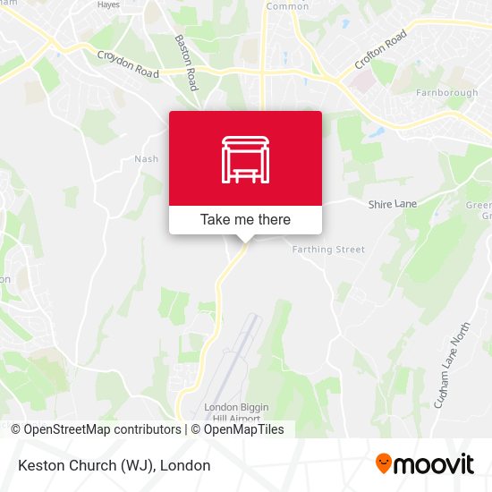 Keston Church (WJ) map