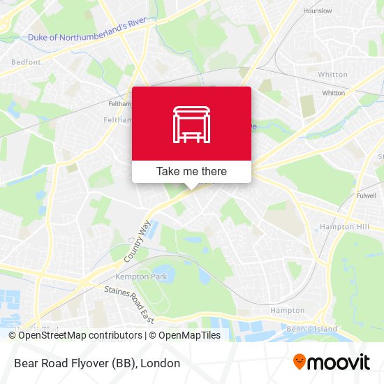 Bear Road Flyover (BB) map