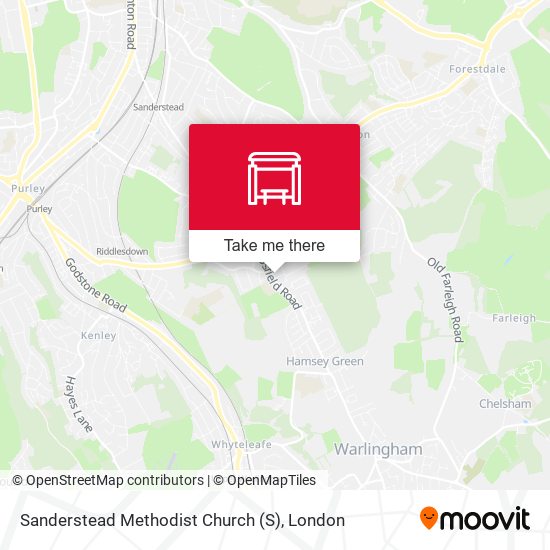 Sanderstead Methodist Church map