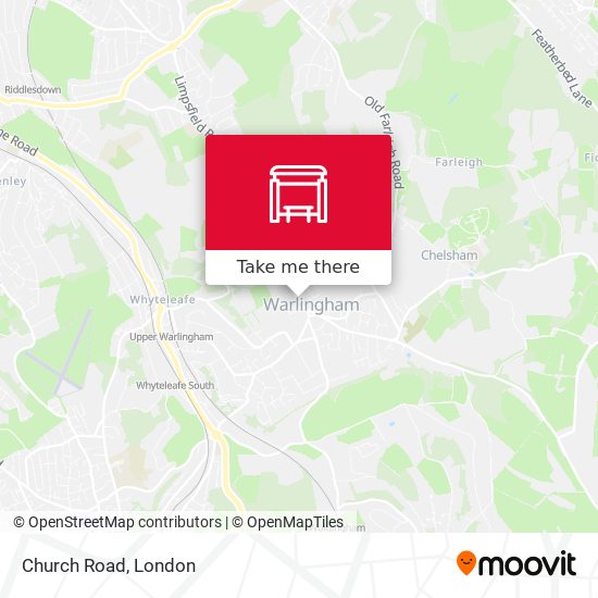 Church Road map