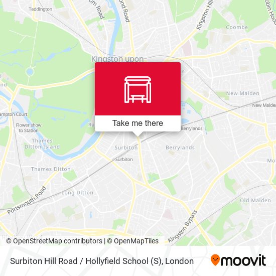 Surbiton Hill Road / Hollyfield School map