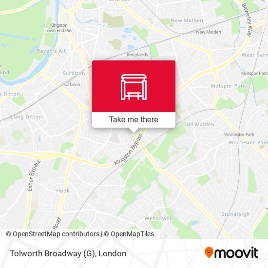 Tolworth Broadway (G) map
