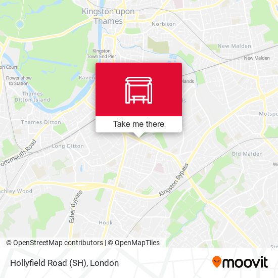 Hollyfield Road (SH) map