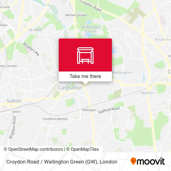Croydon Road / Wallington Green (GW) map
