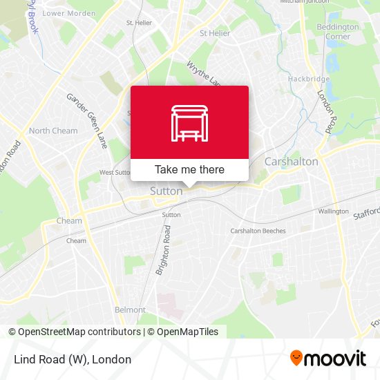 Lind Road (W) map