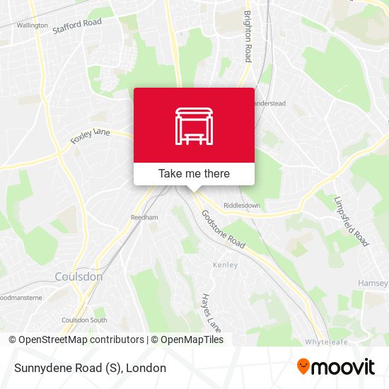 Sunnydene Road map