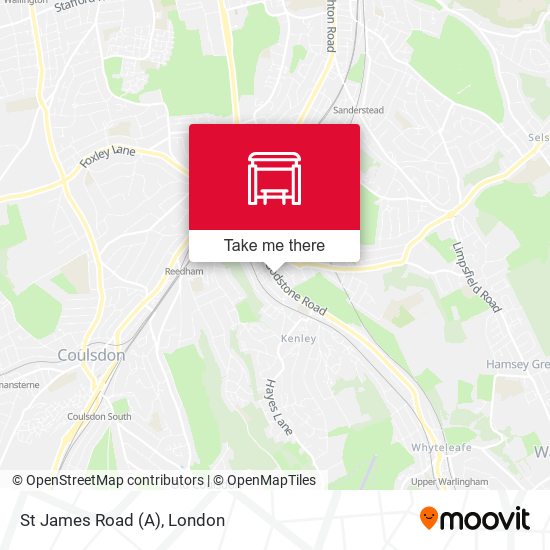 St James Road (A) map