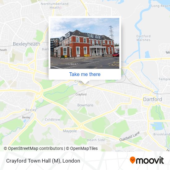 Crayford Town Hall (M) map