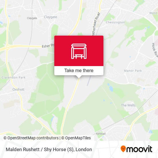 Malden Rushett / Shy Horse map