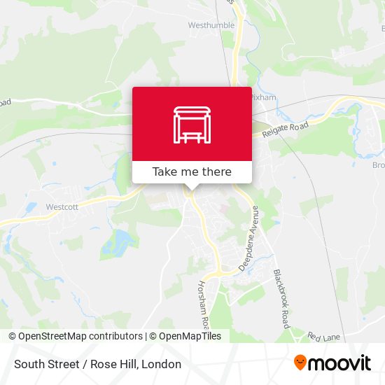 South Street / Rose Hill map