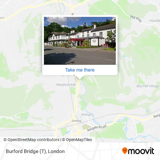 Burford Bridge (T) map