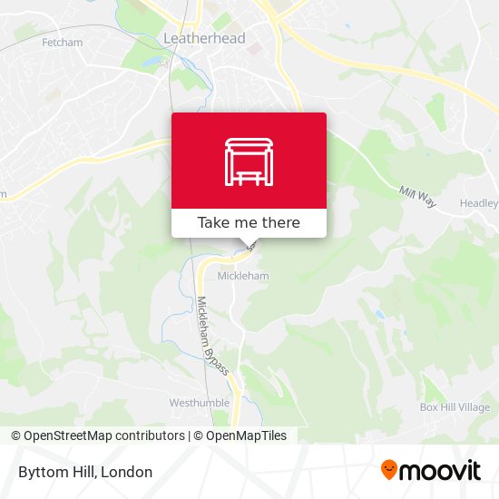 Byttom Hill map