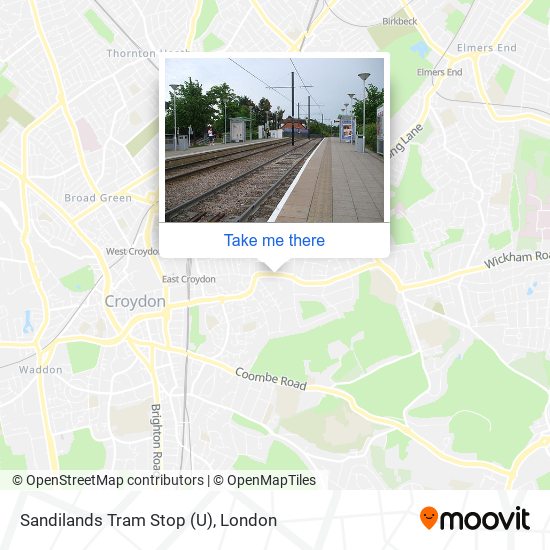 Sandilands Tram Stop (U) map