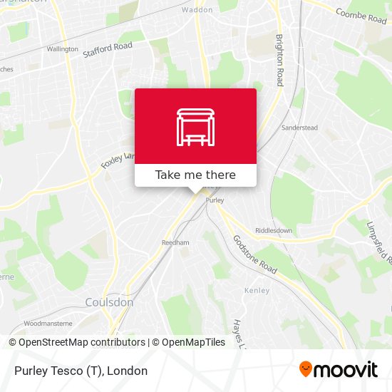 Purley Tesco map