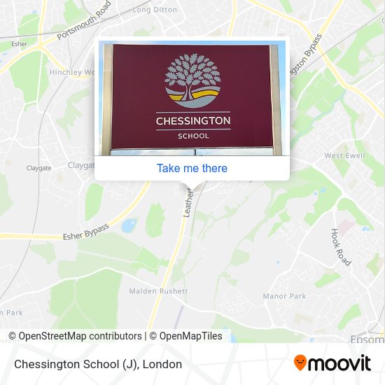 Chessington School (J) map