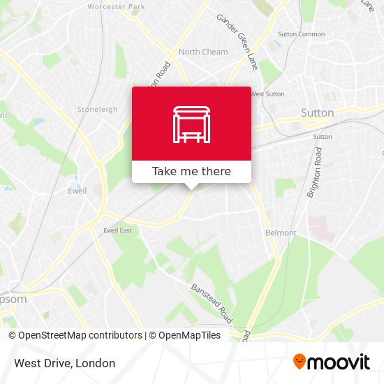West Drive map