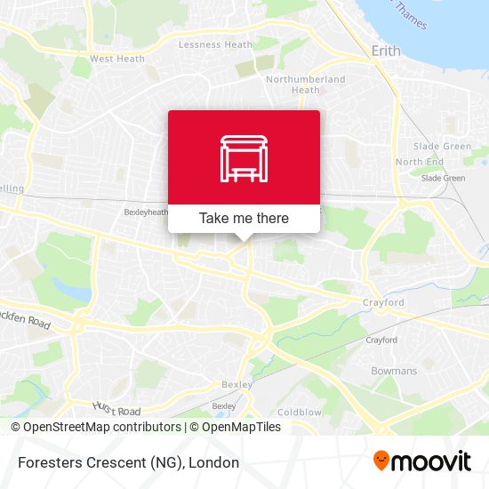 Foresters Crescent (NG) map