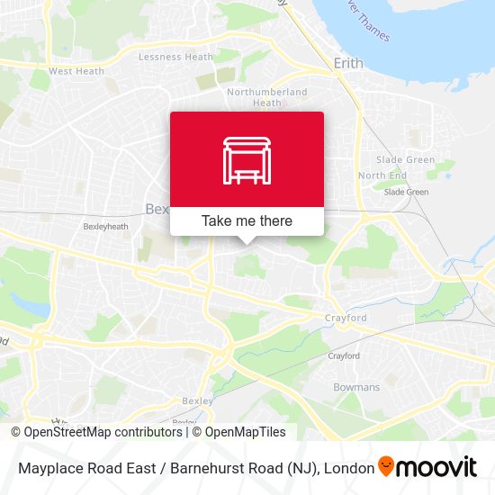 Mayplace Road East / Barnehurst Road (NJ) map