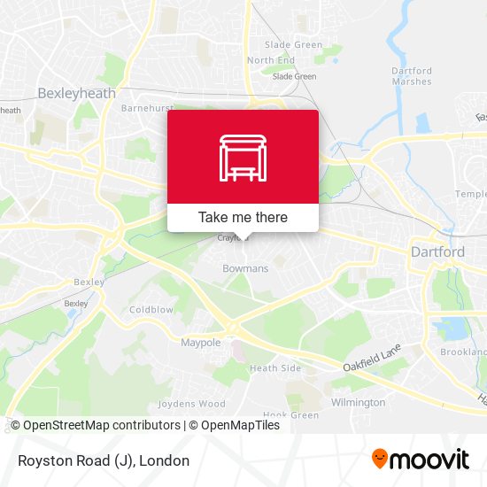 Royston Road (J) map