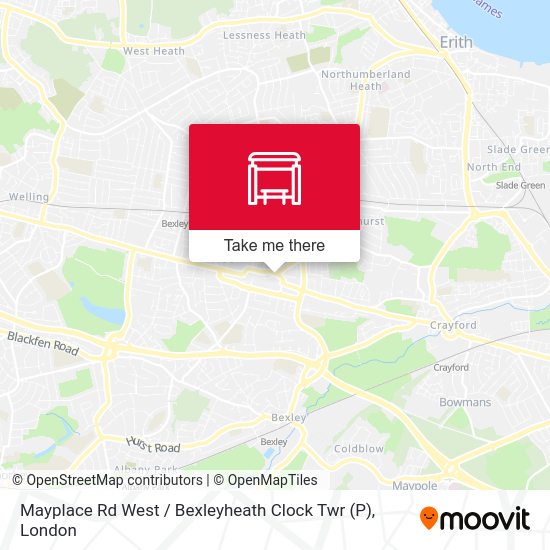 Mayplace Rd West / Bexleyheath Clock Twr (P) map