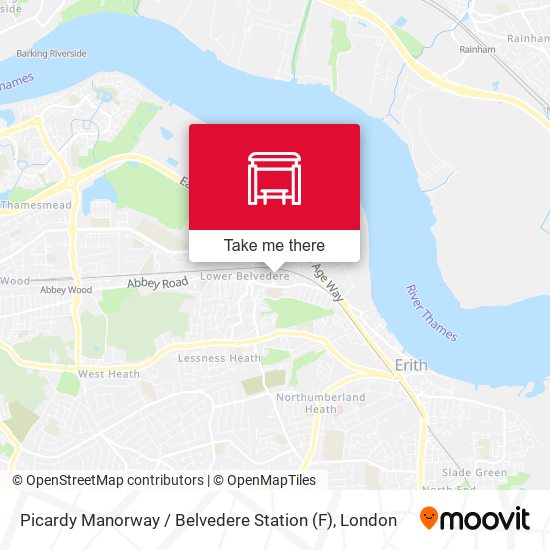 Picardy Manorway / Belvedere Station (F) map