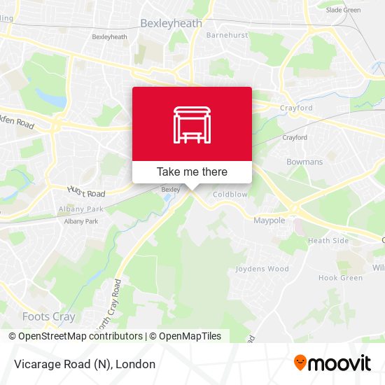 Vicarage Road (N) map