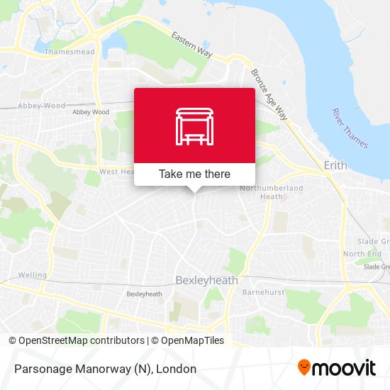 Parsonage Manorway (N) map