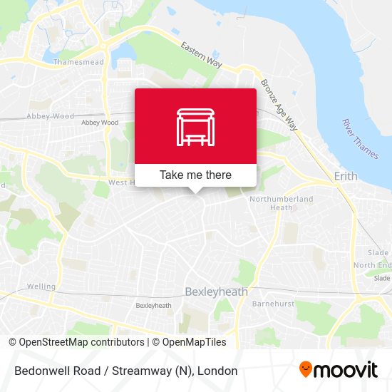 Bedonwell Road / Streamway (N) map