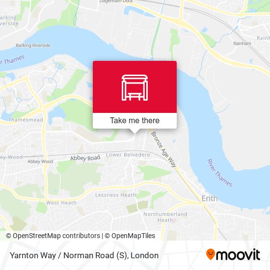 Yarnton Way / Norman Road (S) map
